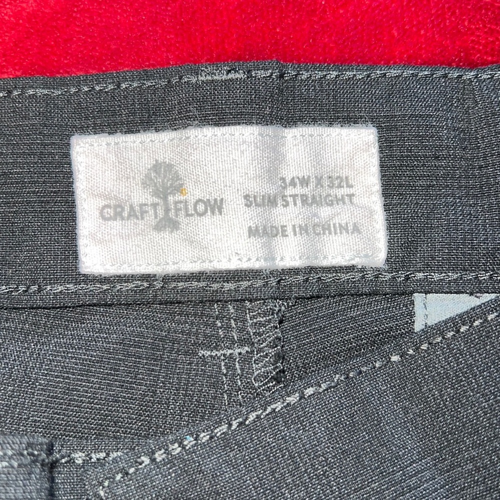 “Craft & Flow”/Men Dress pants/ black,dark gray color/